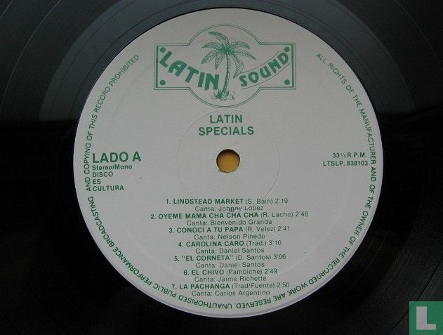 Latin Specials