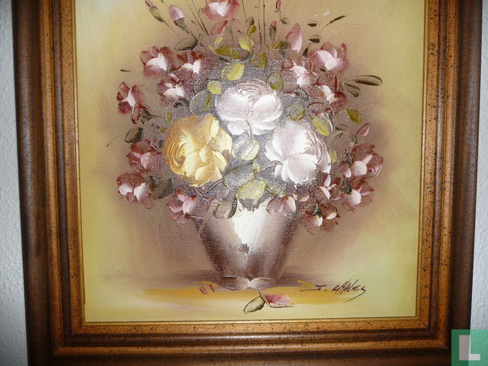 Vase mit Rosen