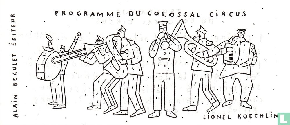 Programme du Colossal Circus