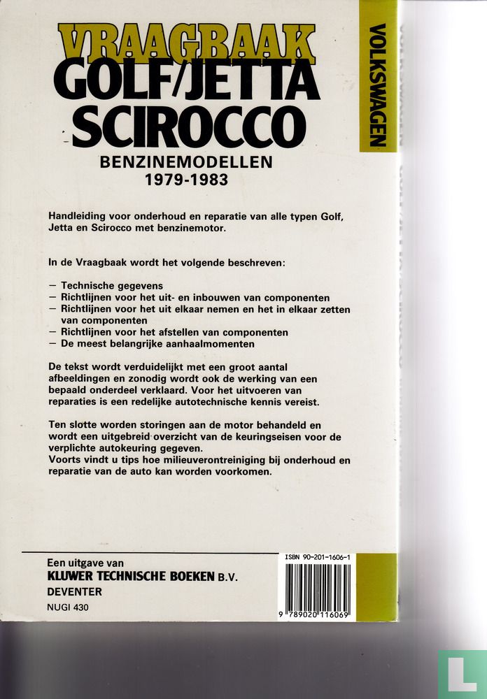 Vraagbaak Golf/Jetta Scirocco