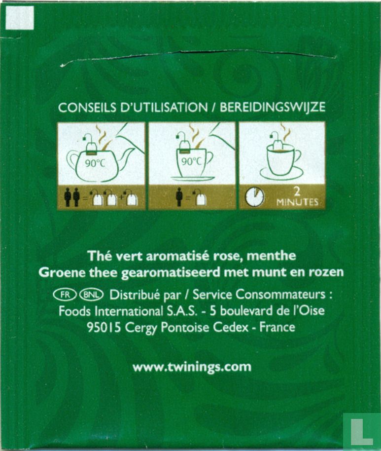 Thé Vert rose menthe
