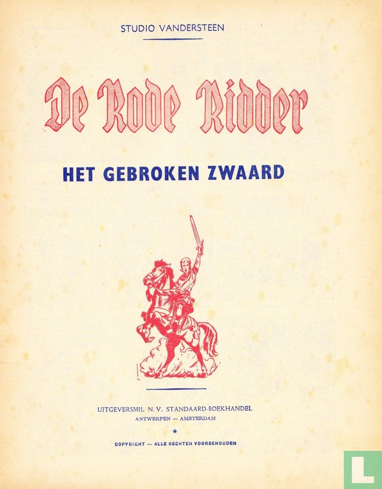 Het gebroken zwaard 1 a (1960) - Rode Ridder, De [Vandersteen] - LastDodo