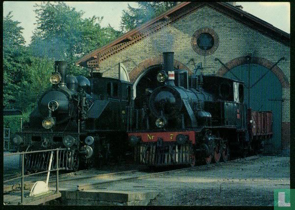 Dampflok ØSJS Nr.7 + OKMJ Nr.14 01 15 84 00 (1985) - Dansk Foto