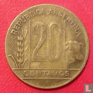 Argentine 20 centavos 1946