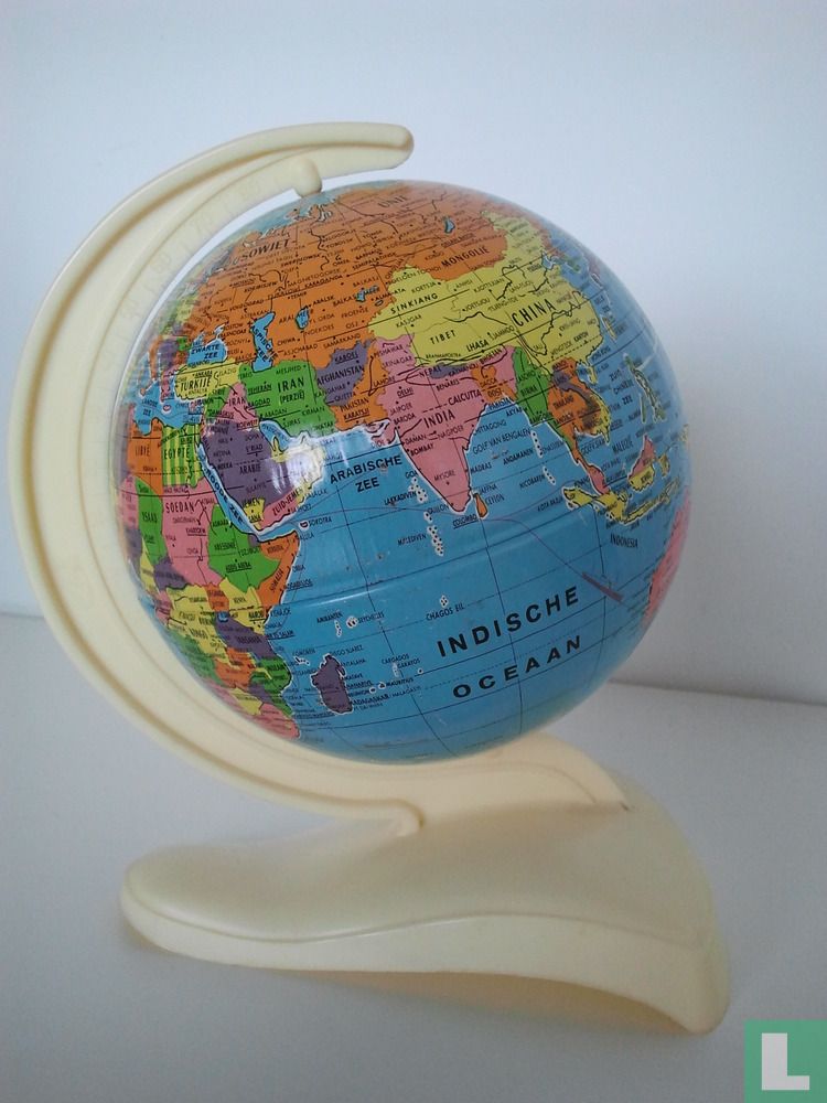 Retro blikken globe