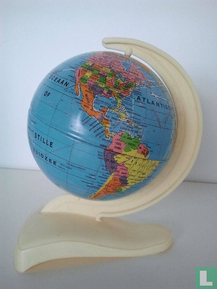 Retro blikken globe
