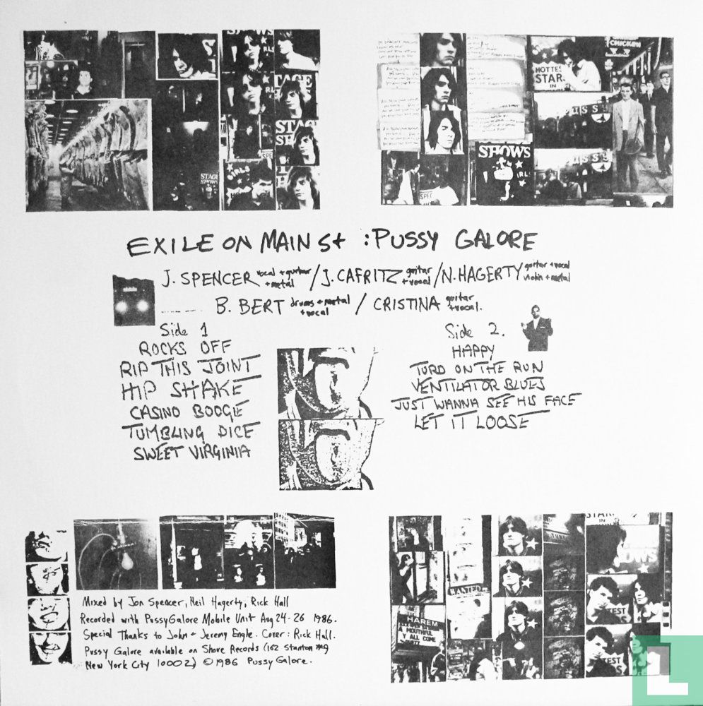 Exile on Main St LP: Shove 003 (1992) - Pussy Galore - LastDodo