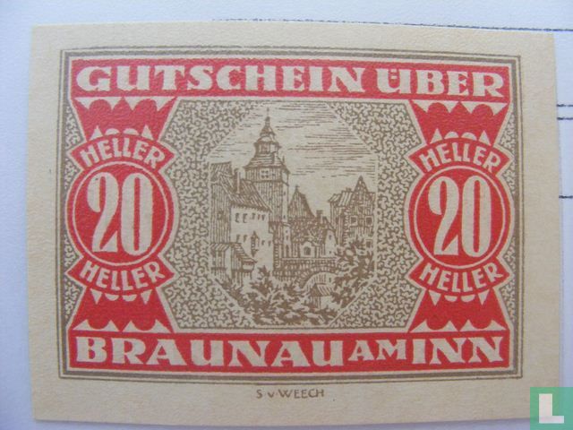 Braunau 20 Heller 1920