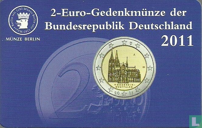 Deutschland 2 Euro 2011 (Coincard - A) "Nordrhein-Westfalen"