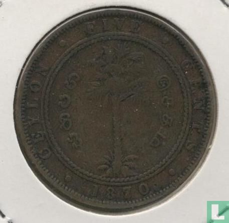 Ceylon 5 Cent 1870