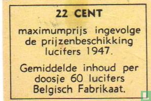 22 cent maximumprijs