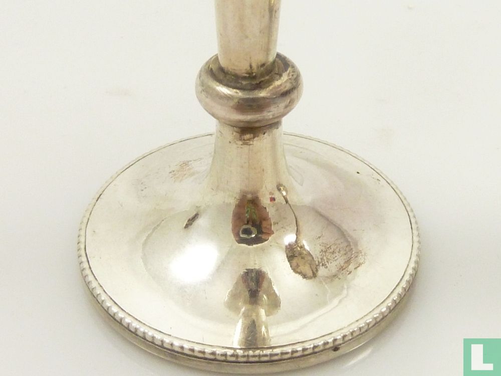 Silver carnation vase