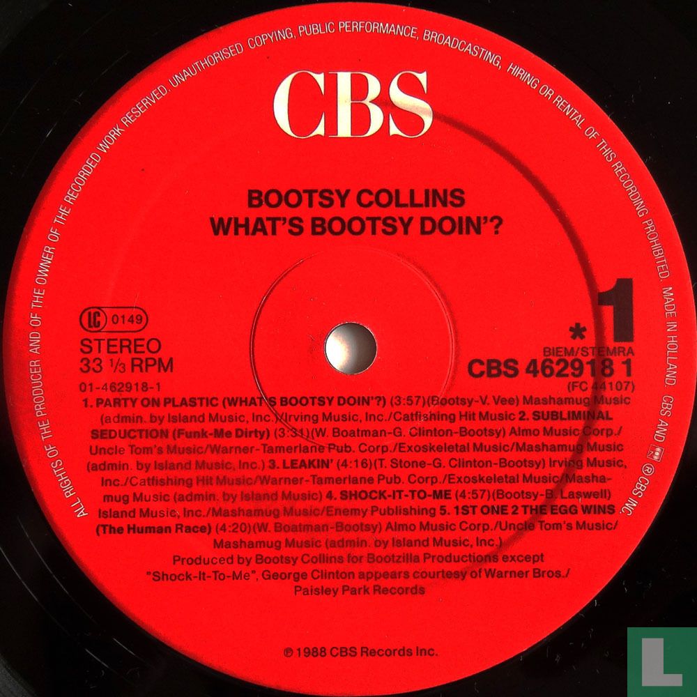 What's Bootsy Doin'?