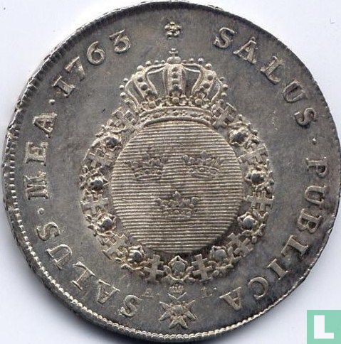 Suède 1 riksdaler 1763