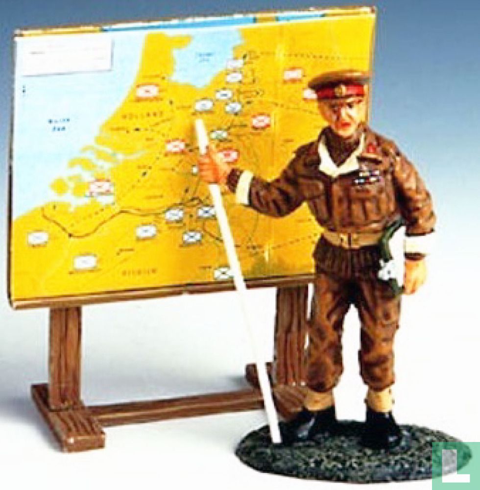 Lt. General Brian Horrocks with map