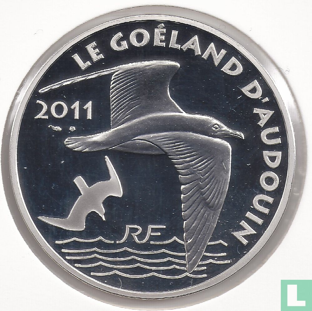 France 10 euro 2011 (PROOF) "50 years of the WWF - Audouin's gull"