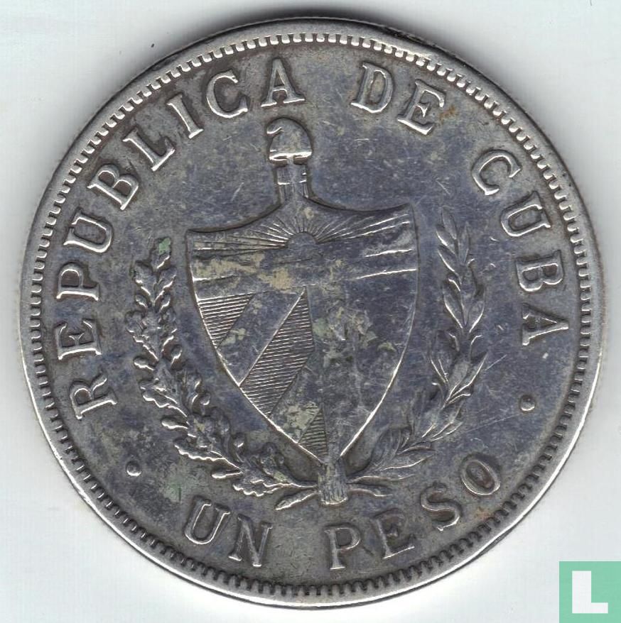 Cuba 1 peso 1915 (silver - type 1) KM# 15.1 (1915) - Cuba - LastDodo