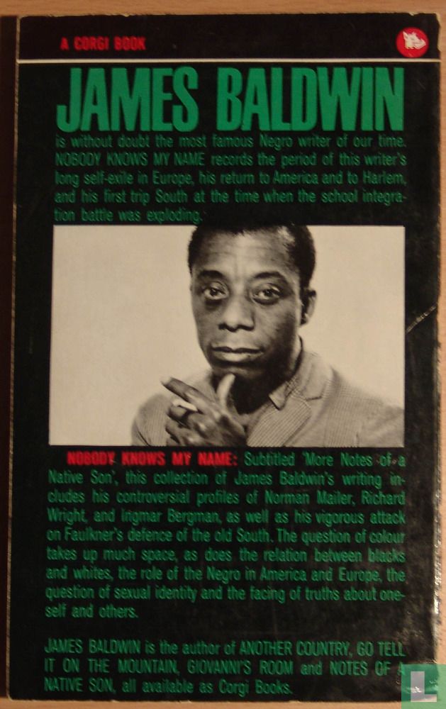 Nobody Knows My Name 7232 (1961) - Baldwin, James - LastDodo