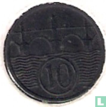 Bohemen en Moravië 10 haleru 1944