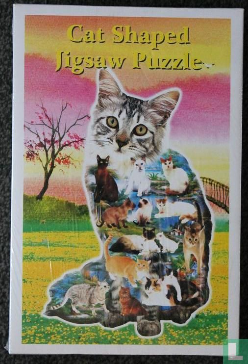 Cat Shaped Jigsaw Puzzle