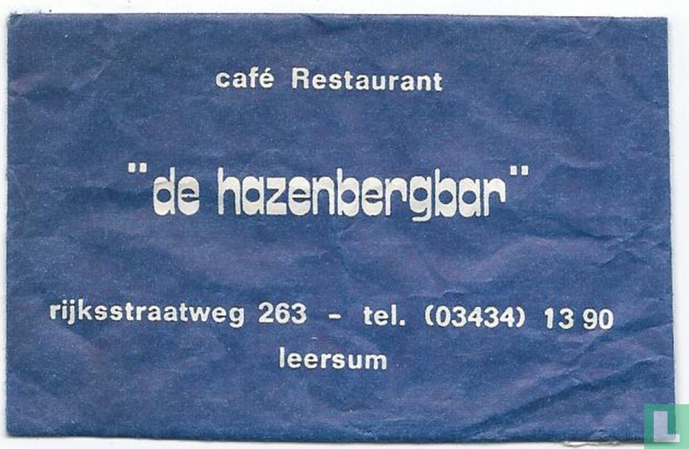 Café Restaurant "De Hazenbergbar"