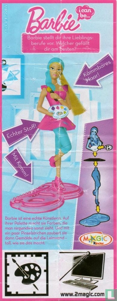 Barbie as a painter