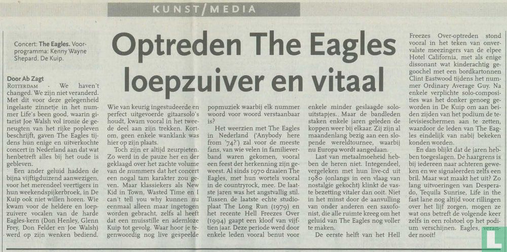 Eagles 1996 World Tour