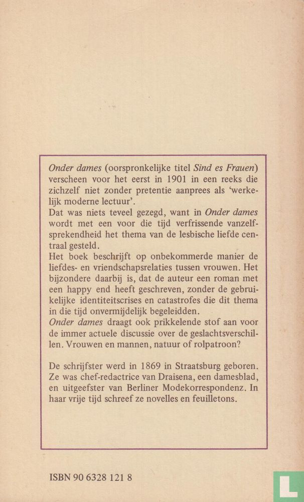 Uw toegenegen Dora D.