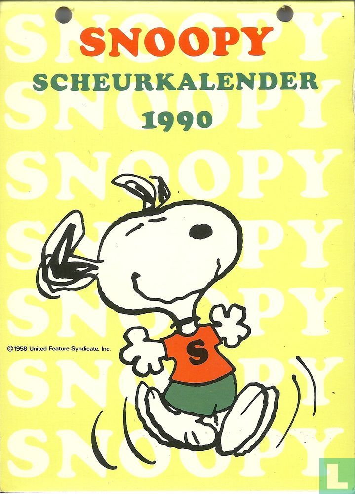 Snoopy scheurkalender 1990