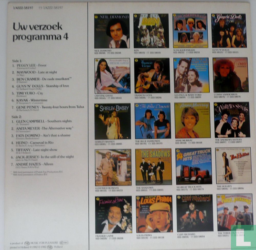 Uw verzoekprogramma 4