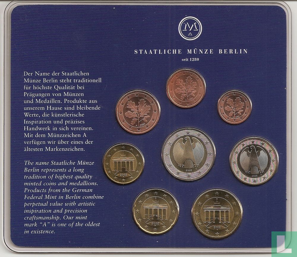 Allemagne coffret 2002 (A) "Branderburger Tor - Noël"