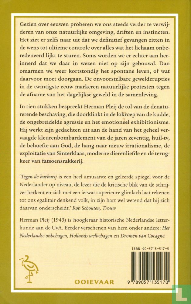 Tegen de barbarij