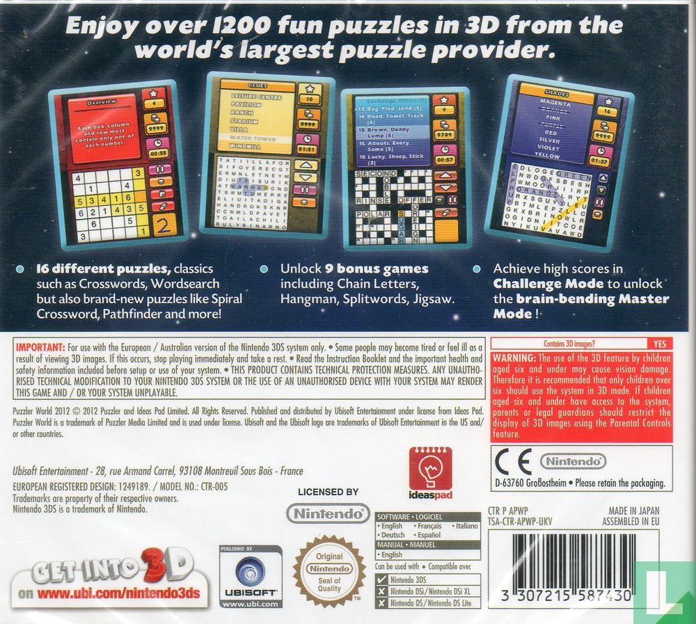 Puzzler World 2012 3D