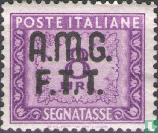 Timbres-taxe italiens avec surcharge AMG FTT