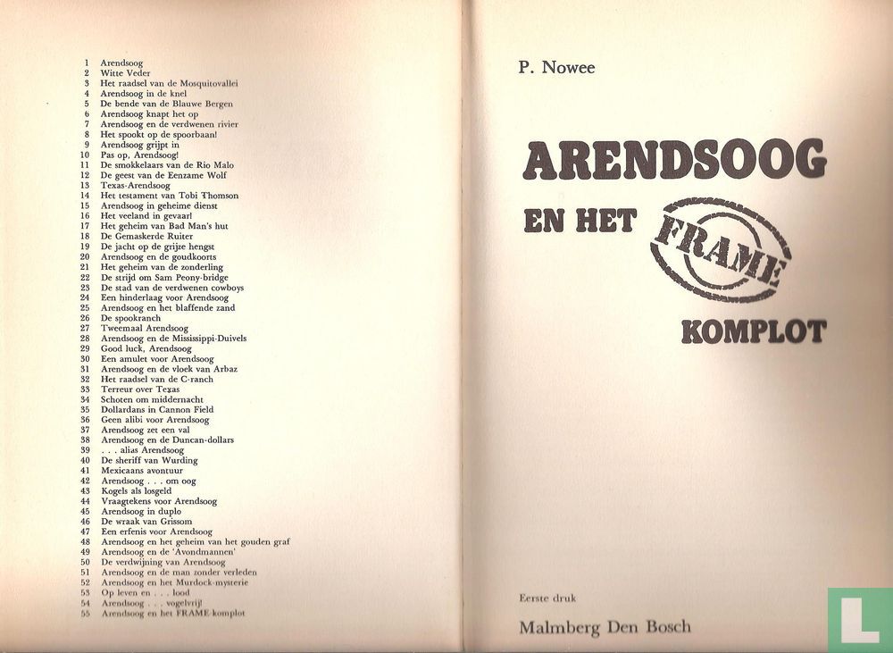 Arendsoog en het Frame-komplot