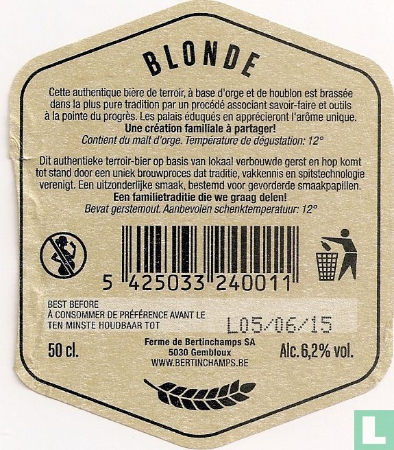 Bertinchamps Blonde
