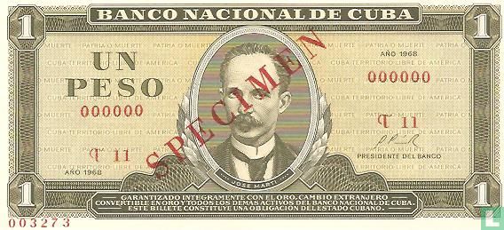 Cuba 1 peso "spécimen" 