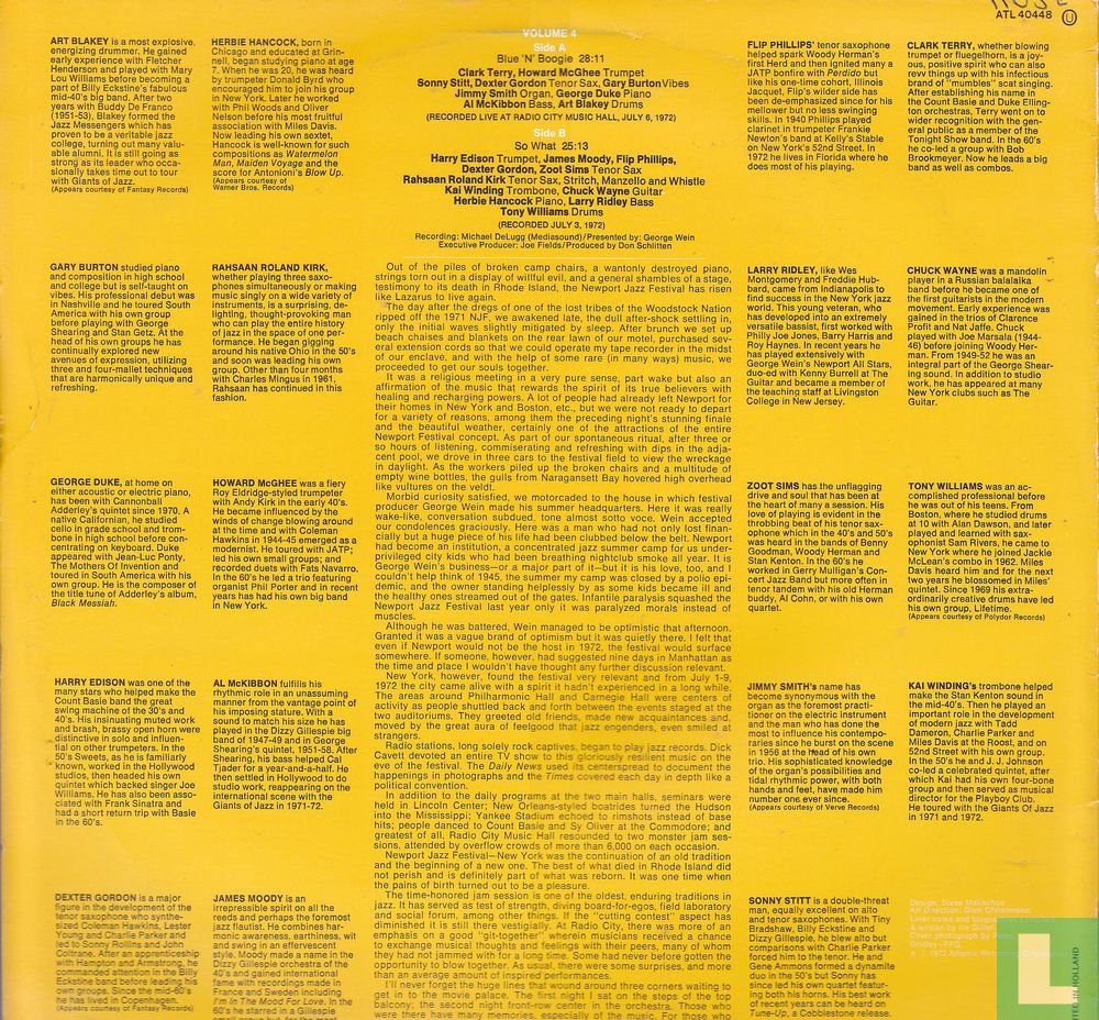 Newport in New York '72 The Jam Sessions, Vol 4