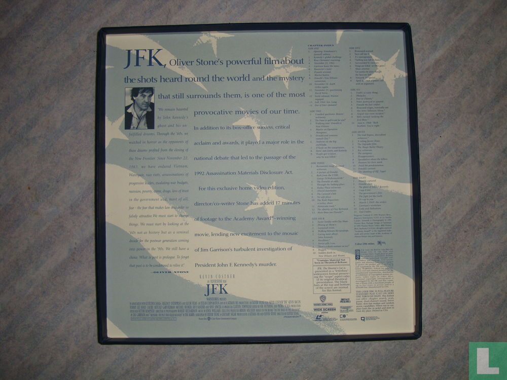 JFK /Widescreen Digital Surround Stereo LaserDisc 