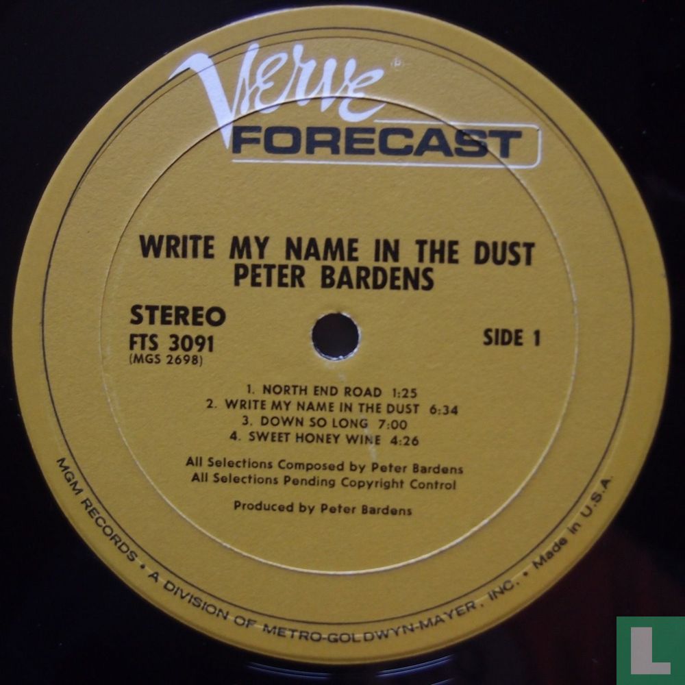 Write my name in the dust