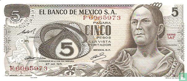 Mexique 5 Pesos