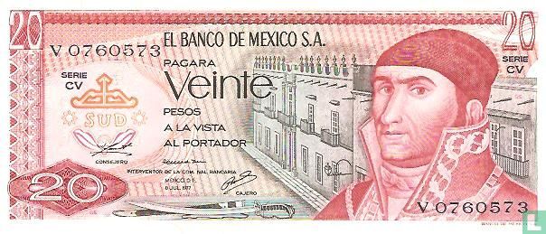 Mexique 20 Pesos
