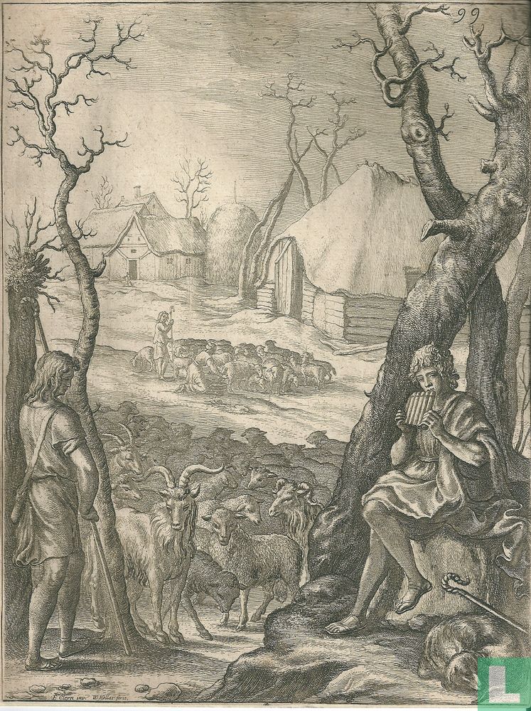 Herders in de winter