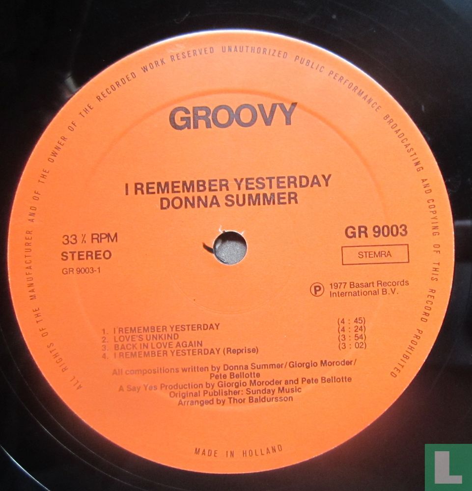 I remember yesterday 