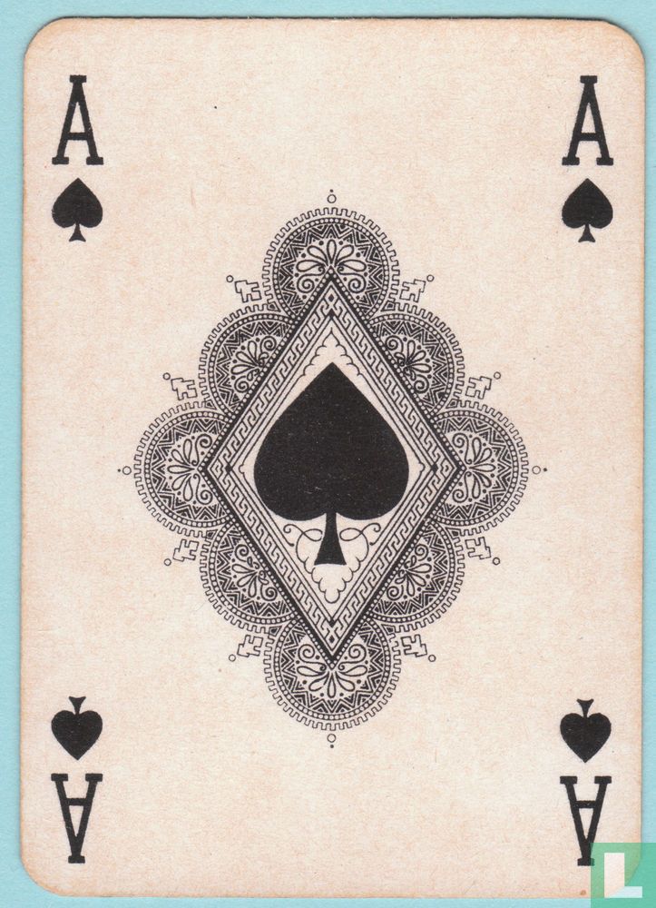 Schoppen aas, S2., Dutch, Ace of Spades, Speelkaartenfabriek Nederland ...