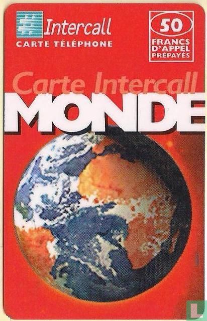 Carte Intercall Monde