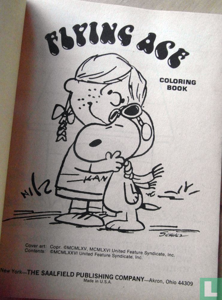 Peanuts Linus coloring book