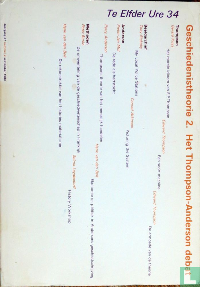 Geschiedenistheorie 2