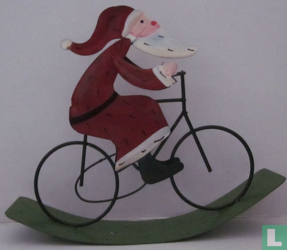Schommelfiets met kerstman