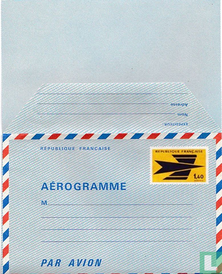Luftpostblatt - stilisierten Flugzeug